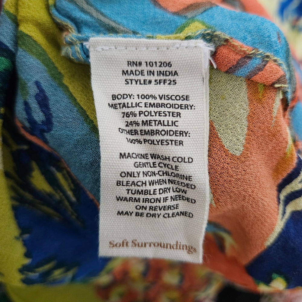 Vibrant Parrot Print Open Kimono Jacket - Multicolor - Picture 3 of 10